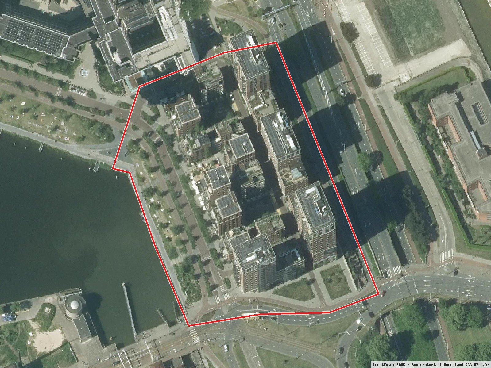 Little C: Plangrens · Luchtfoto: PDOK / Beeldmateriaal Nederland (CC BY 4.0)